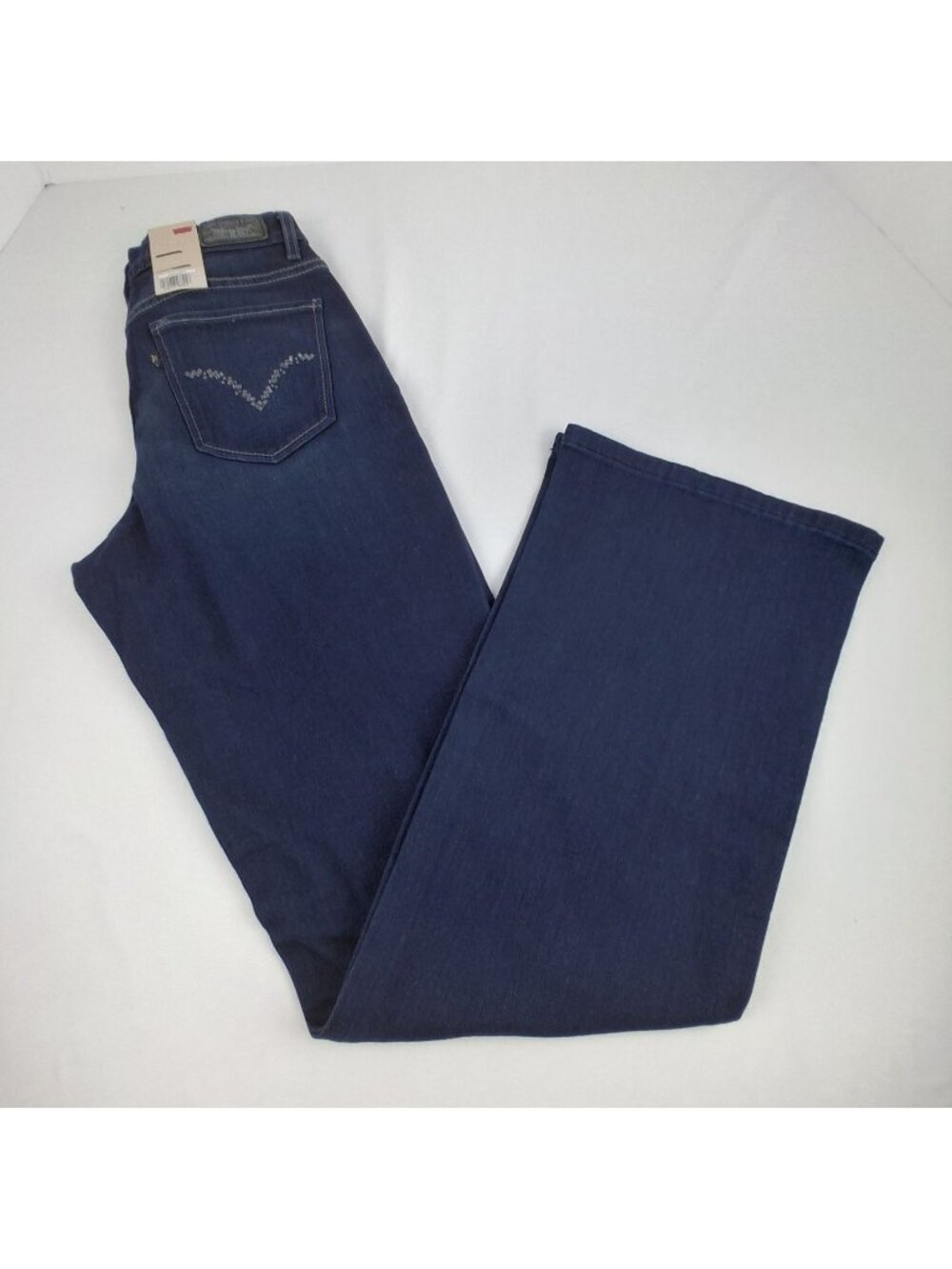 Levis Womens 512 Bootcut Perfectly Slimming Jeans 2M (24x31) Dark Wash Denim NWT